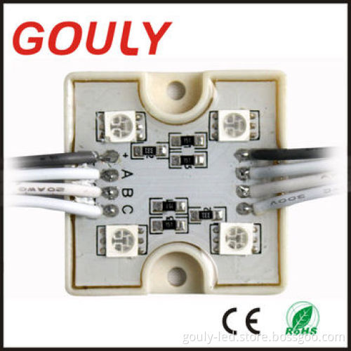Injection Waterproof LED Module with 5050 SMD 4-LED, 12V DC Water-resistant Drive